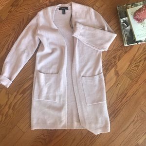 Warm cardigan rose pale